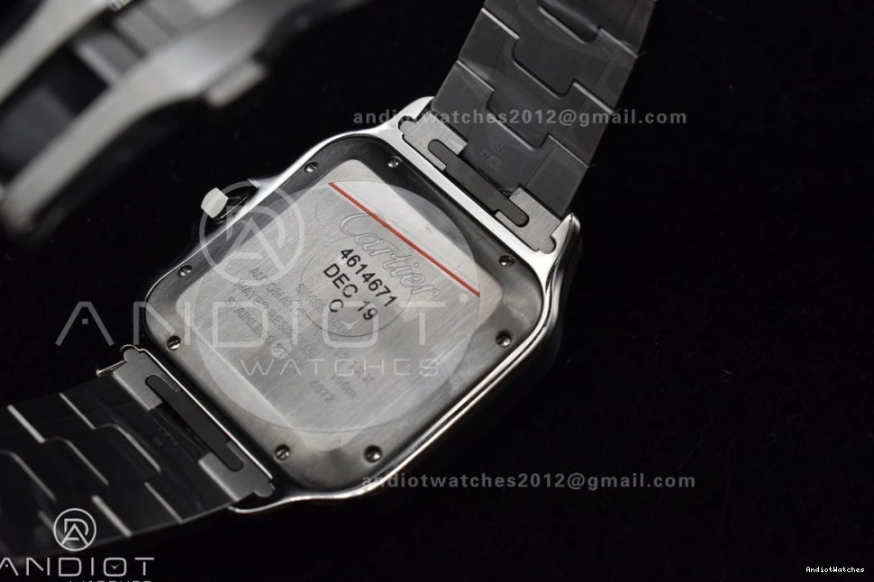 YG SS Bracelet Contemporary 1:1 de YG MIYOTA 1053 Best 40mm BVF on Cartier Santos Edition SS V 9015 White Dial SmartLinks 0509